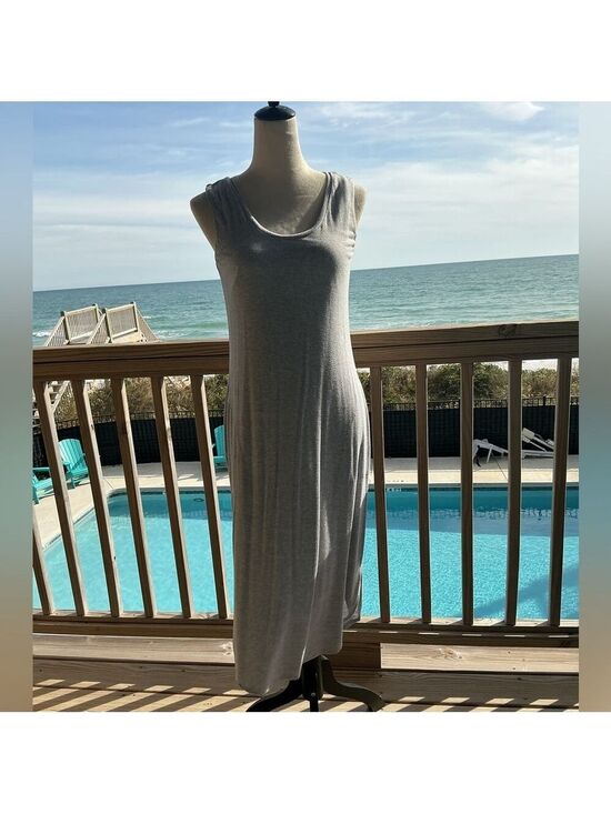 Soma Dresses & Skirts - Soma Light Gray Midi Dress